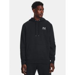 Bluza fitness męska UNDER ARMOUR Icon Fleece Hoodie z kapturem. Czarne bluzy z kapturem Under Armour, m, bez wzorów, z kapturem. Za 203.81 zł.