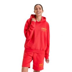 Bluza DIADORA HOODIE MANIFESTO. Niebieskie bluzy Diadora, m, bez wzorów, bez kaptura. Za 139.99 zł.