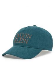 Calvin Klein Czapka z daszkiem Corduroy Graphic 5 Panel Cap LV04D5064G Granatowy. Niebieskie czapki z daszkiem CALVIN KLEIN, bez wzorów, z bawełny. Za 189.99 zł.