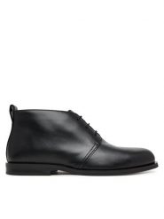 Calvin Klein Trzewiki Ess Rubber Desert Boot Lth HM0HM01979 Czarny. Czarne botki sznurowane CALVIN KLEIN, bez wzorów, ze skóry, bez obcasa, bez zapięcia. Za 699.99 zł.