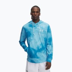 Bluza męska Under Armour Rival LW Graphic Hoodie. Niebieskie bluzy Under Armour, m, bez wzorów, bez kaptura. Za 189.99 zł.