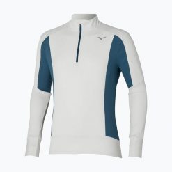 Bluza do biegania męska Mizuno Warmalite Half Zip. Białe bluzy Mizuno, m, bez wzorów, bez kaptura. Za 309.99 zł.