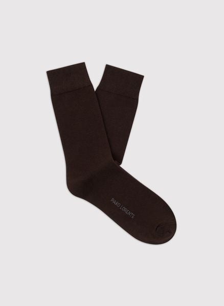 Brązowe skarpetki męskie. Brązowe skarpety Pako Lorente, bez wzorów. Za 39.99 zł.