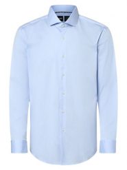 BOSS Koszula łatwa w prasowaniu Mężczyźni Slim Fit niebieski, 43. Niebieskie koszule Boss, m, bez wzorów, bez kołnierzyka, bez ramiączek. Za 549.95 zł.