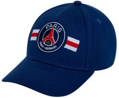 Czapka z daszkiem Paris Saint Germain bawełna junior granatowa. Niebieskie czapki z daszkiem PSG, bez wzorów, z bawełny. Za 99.00 zł.