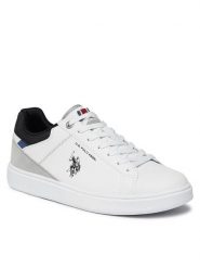 U.S. Polo Assn. Sneakersy ROKKO001D Biały. Białe buty sportowe casual U.S. Polo Assn., bez wzorów, z materiału, bez zapięcia. Za 399.99 zł.