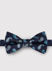 PAKO LORENTE – Granatowa mucha męska we wzór paisley. Krawaty i muchy Pako Lorente, bez wzorów, z poliesteru. Za 69.99 zł.