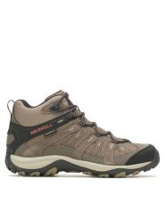Merrell Trekkingi Alverstone 2 Mid Wp J036925 Brązowy. Brązowe botki sznurowane Merrell, bez wzorów, ze skóry, bez obcasa, bez zapięcia. Za 649.99 zł.