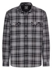 Camel Active Koszula - Regular fit - w kolorze czarno-szarym rozmiar: XXL. Czarne koszule Camel Active, xxl, bez wzorów, z bawełny, bez kołnierzyka, bez ramiączek. Za 152.62 zł.