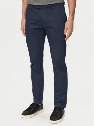 Bugatti Chinosy 4130-16370E Granatowy Regular Fit. Niebieskie eleganckie spodnie Bugatti, m, z bawełny. Za 469.99 zł.
