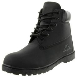 Buty zimowe męskie, Kappa Dolomo Mid. Czarne buty turystyczne Kappa, na zimę, bez wzorów, z materiału, bez zapięcia, trekkingowe. Za 270.05 zł.
