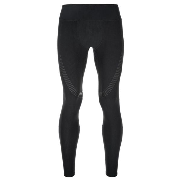 Męskie legginsy do biegania Kilpi GEARS-M. Czarne legginsy długie sportowe Kilpi, m, bez wzorów, z nylonu, do biegania. Za 215.49 zł.