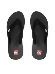 Quiksilver Japonki EO-DUNE CQ10036MB Czarny. Czarne japonki Quiksilver, bez wzorów, ze skóry. Za 109.99 zł.