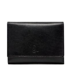 Portfel Semi Line. Czarne portfele Semi-line, bez wzorów. Za 49.99 zł.