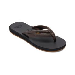 Sandały dla Mężczyzn CARVER SQUISH. Brązowe sandały Quiksilver, z gumy, bez zapięcia. Za 129.99 zł.