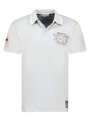 Geographical Norway Koszulka polo "Kilsvik" w kolorze szarym rozmiar: S. Szare koszulki polo Geographical Norway, s, bez wzorów, z bawełny, bez kołnierzyka, bez ramiączek. Za 86.99 zł.