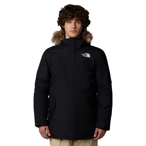 Kurtka turystyczna męska The North Face M Recycled Zaneck Jacket. Czarne kurtki The North Face, l, bez wzorów, z puchu, bez kaptura. Za 1,208.00 zł.