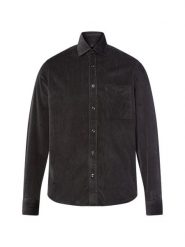 Nils Sundström Męska koszula sztruksowa Mężczyźni Regular Fit Bawełna szary jednolity, XXL. Szare koszule Nils Sundström, m, bez wzorów, z bawełny, bez kołnierzyka, bez ramiączek. Za 249.95 zł.