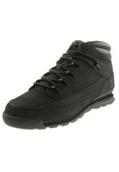 Buty zimowe męskie, Timberland Euro Rock WR Basic. Czarne buty turystyczne Timberland, na zimę, bez wzorów, z materiału, bez zapięcia, trekkingowe. Za 649.00 zł.