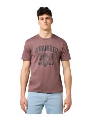 MESKA KOSZULKA WRANGLER AMERICANA TEE PEPPERCORN 112371476. T-shirty Wrangler, m, bez wzorów, bez kołnierzyka, bez ramiączek. Za 79.99 zł.