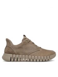 ECCO Sneakersy Gruuv 52530402459 Beżowy ciemny. Brązowe buty sportowe casual ecco, bez wzorów, z nubiku, bez zapięcia. Za 759.99 zł.
