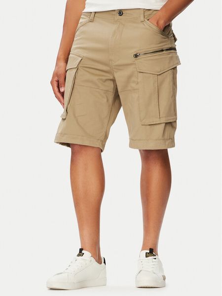 G-Star Raw Szorty materiałowe Rovic D08566-5126-239 Beżowy Relaxed Fit. Brązowe szorty G-Star, m, bez wzorów, z bawełny, retro. Za 389.99 zł.