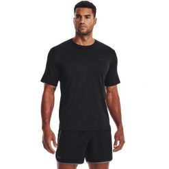 T-Shirt Under Armour Ua Tech Vent Ss Dorosłych. Czarne t-shirty sportowe Under Armour, bez wzorów, bez ramiączek, na fitness i siłownię. Za 204.50 zł.