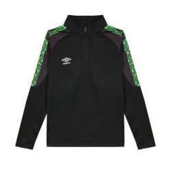 Bluza sportowa Umbro z poliestru. Czarne bluzy bez kaptura Umbro, l, bez wzorów, z materiału, bez kaptura. Za 176.50 zł.