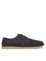 Nautica Półbuty VITO-24 MB Granatowy. Niebieskie eleganckie półbuty Nautica, bez wzorów, z nubiku, bez obcasa, bez zapięcia. Za 249.99 zł.