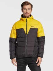 Jack Wolfskin Kurtka puchowa Dna Tundra 1206612 Żółty Regular Fit. Żółte kurtki outdoor i hardshell Jack Wolfskin, m, bez wzorów, z puchu, bez kaptura. Za 879.99 zł.