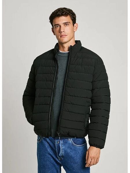 Pepe Jeans Kurtka pikowana "Tomi" w kolorze czarnym rozmiar: XL. Czarne kurtki Pepe Jeans, xl, bez wzorów, z jeansu, bez kaptura. Za 310.38 zł.