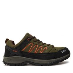 Trekkingi CMP. Zielone botki sznurowane CMP, bez wzorów, bez obcasa, bez zapięcia. Za 229.99 zł.