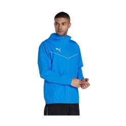 Puma teamRISE All Weather kurtka. Niebieskie kurtki Puma, xl, bez wzorów, z materiału, z kapturem. Za 216.99 zł.