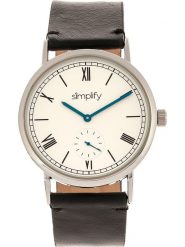 Simplify Zegarek kwarcowy "The 5100" w kolorze srebrno-czarno-białym rozmiar: onesize. Czarne, analogowe zegarki Simplify, metalowe. Za 217.99 zł.