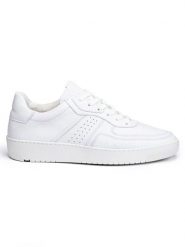 LLOYD Skórzane sneakersy "Arel" w kolorze białym rozmiar: 45. Białe botki sznurowane Lloyd, bez wzorów, ze skóry, bez zapięcia. Za 339.37 zł.