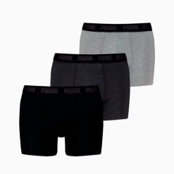 Bokserki męskie Puma EVERYDAY 3-PACK 93832702 r S. Bokserki Puma, m, bez wzorów, z bawełny. Za 190.00 zł.