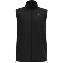 Kamizelka męska ODLO Zeroweight Warm Vest. Czarne kurtki do biegania ODLO, m, bez wzorów, bez kaptura, do biegania. W wyprzedaży za 430.75 zł.