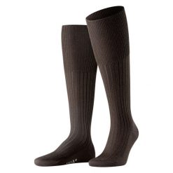 Skarpety męskie Falke Bristol Pure. Brązowe skarpety Falke, bez wzorów, z materiału. Za 149.00 zł.