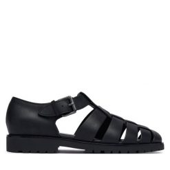 Sandały Polo Ralph Lauren. Czarne sandały Polo Ralph Lauren, bez zapięcia. Za 859.99 zł.