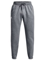 Under Armour Spodnie dresowe "Essential" w kolorze szarym rozmiar: M. Szare spodnie treningowe długie Under Armour, m, bez wzorów, z bawełny. Za 170.47 zł.