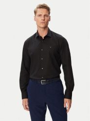 Tommy Hilfiger Koszula MW0MW45307 Czarny Regular Fit. Czarne koszule Tommy Hilfiger, m, bez wzorów, z bawełny, bez kołnierzyka, bez ramiączek. Za 369.99 zł.