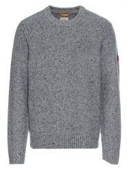 Camel Active Sweter w kolorze szarym rozmiar: XL. Szare swetry nierozpinane Camel Active, xl, z aplikacjami, ze skóry, bez kołnierzyka, bez ramiączek. Za 246.53 zł.