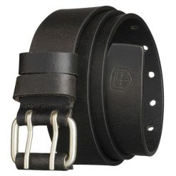 Czarny pasek męski skórzany z klasyczną, podwójną klamrą Peterson PTN LTE-39-BLACK. Czarne paski Peterson, bez wzorów, klasyczne. Za 59.99 zł.