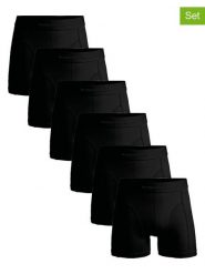 Muchachomalo Bokserki (6 par) w kolorze czarnym rozmiar: M. Czarne bokserki MUCHACHOMALO, m, bez wzorów. Za 195.99 zł.