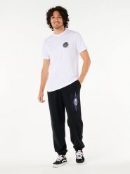 Rip Curl Spodnie dresowe "Raw Energy" w kolorze czarnym rozmiar: S. Czarne spodnie treningowe długie Rip Curl, s, bez wzorów, z dresówki. Za 96.37 zł.