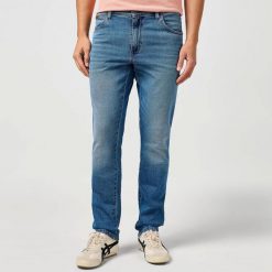 WRANGLER MĘSKIE SPODNIE JEANSOWE WRANGLER TEXAS SLIM BREEZE 112364458. Jeansy Wrangler, l. Za 219.99 zł.