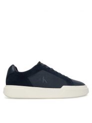 Calvin Klein Sneakersy Chunky Cupsole Laceup Cv Mix HM0HM02238 Granatowy. Niebieskie buty sportowe casual CALVIN KLEIN, bez wzorów, ze skóry, bez zapięcia. Za 489.99 zł.