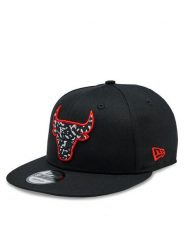 New Era Czapka Seas Infill 950 Bulls 60364362 Czarny. Czarne czapki z daszkiem New Era, bez wzorów, z bawełny. Za 189.99 zł.