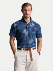 Polo Ralph Lauren Polo 710941436001 Niebieski Custom Slim Fit. Niebieskie koszulki polo Polo Ralph Lauren, m, bez wzorów, z bawełny, bez kołnierzyka, bez ramiączek. Za 359.99 zł.