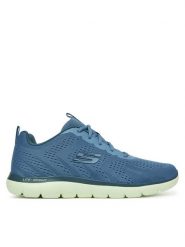 Skechers Sneakersy Summits-Torre 232395/BLLM Niebieski. Niebieskie buty sportowe casual Skechers, bez wzorów, z materiału, bez zapięcia. Za 239.99 zł.